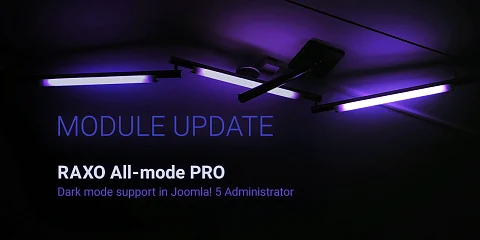 RAXO All-mode PRO v2.05 suports Dark Mode administration